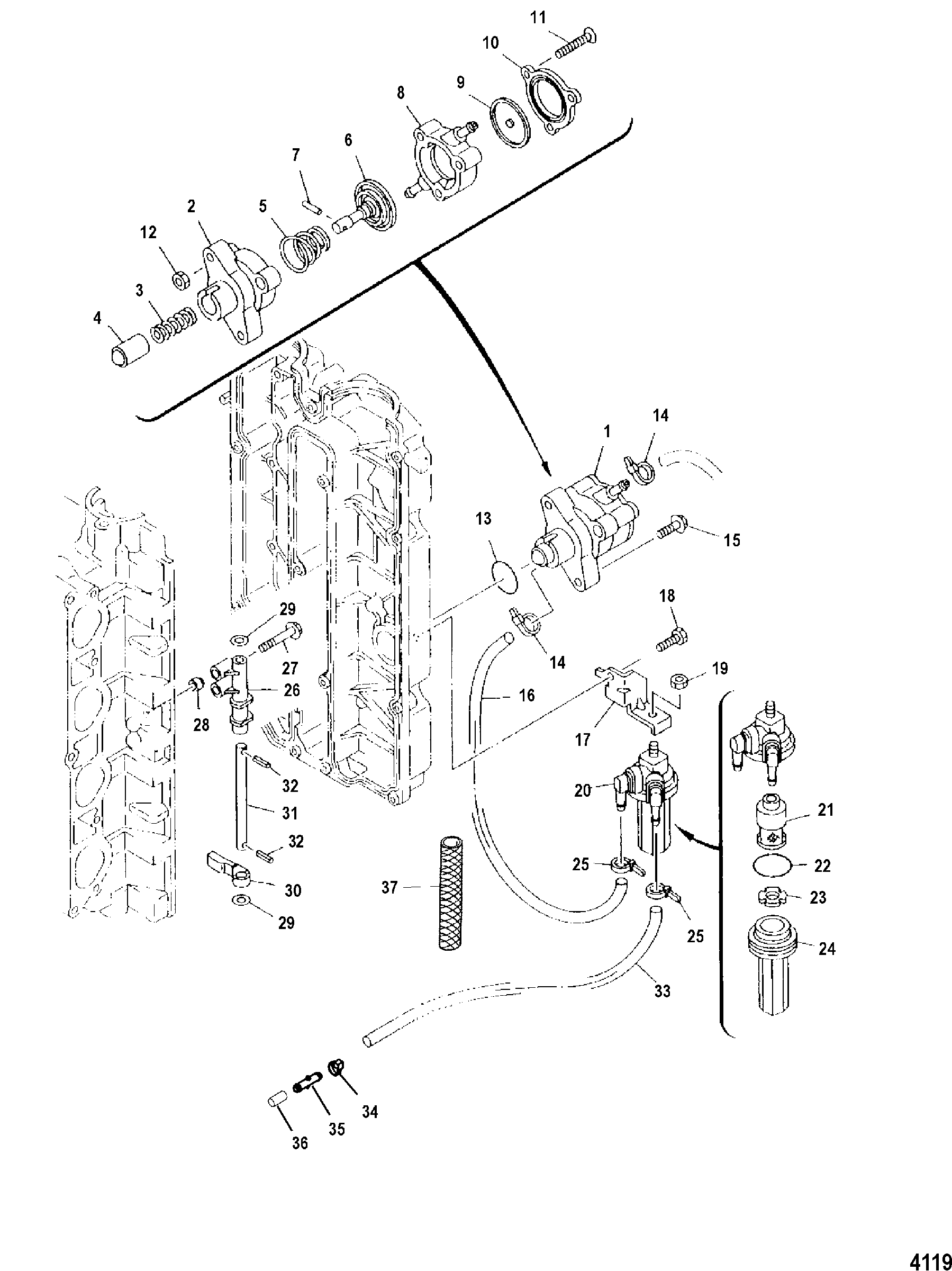Mercury Outboard Fuel Pump Diagram - Drivenheisenberg