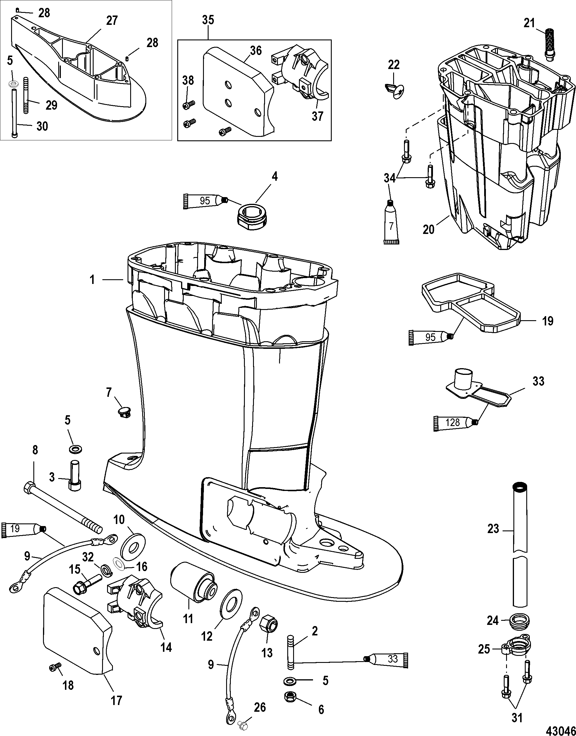 mercury outboard parts diagrams