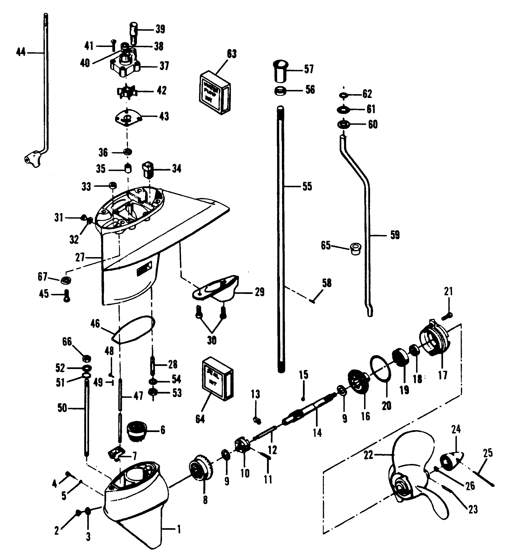 Force Outboard Motor Parts Diagram